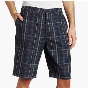 NWT O'Neill Black and Gray Flat Front Shorts Comfortable Fit ~14